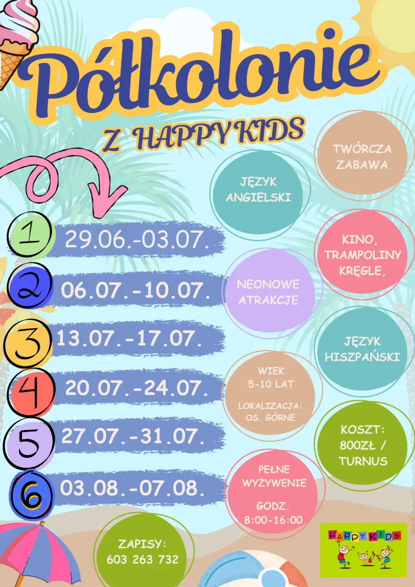 Dzieci podczas półkolonii Happy Kids w Pile